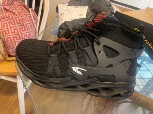 Customer photo review of Maven Comfortable Steel Toe Safety Shoes