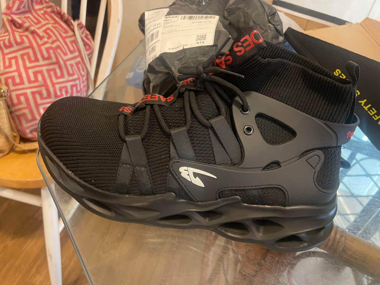 Customer photo review of Maven Comfortable Steel Toe Safety Shoes