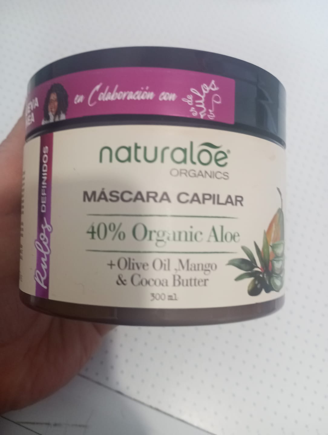 Customer photo review of Máscara Capilar Rulos Definidos 300ml