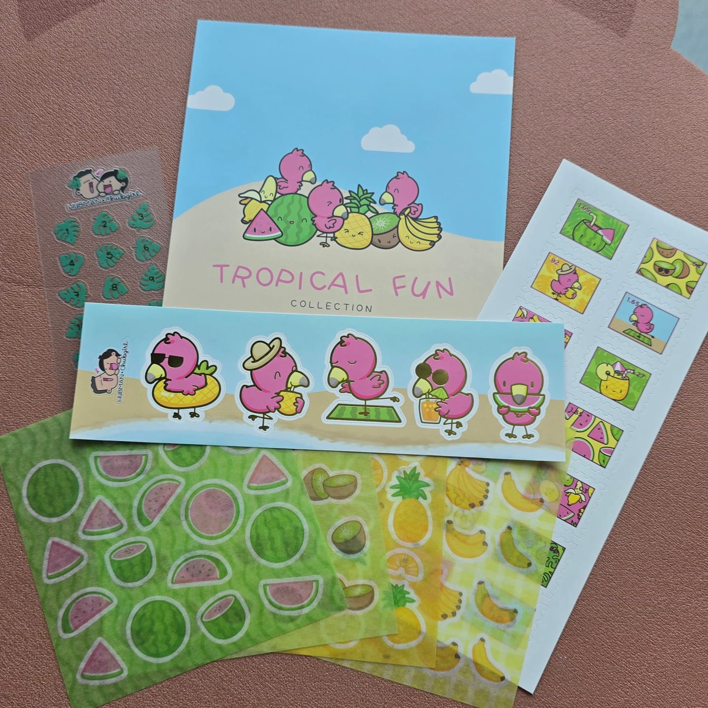 Customer photo review of Tropical Fun Variety Sticker Pack