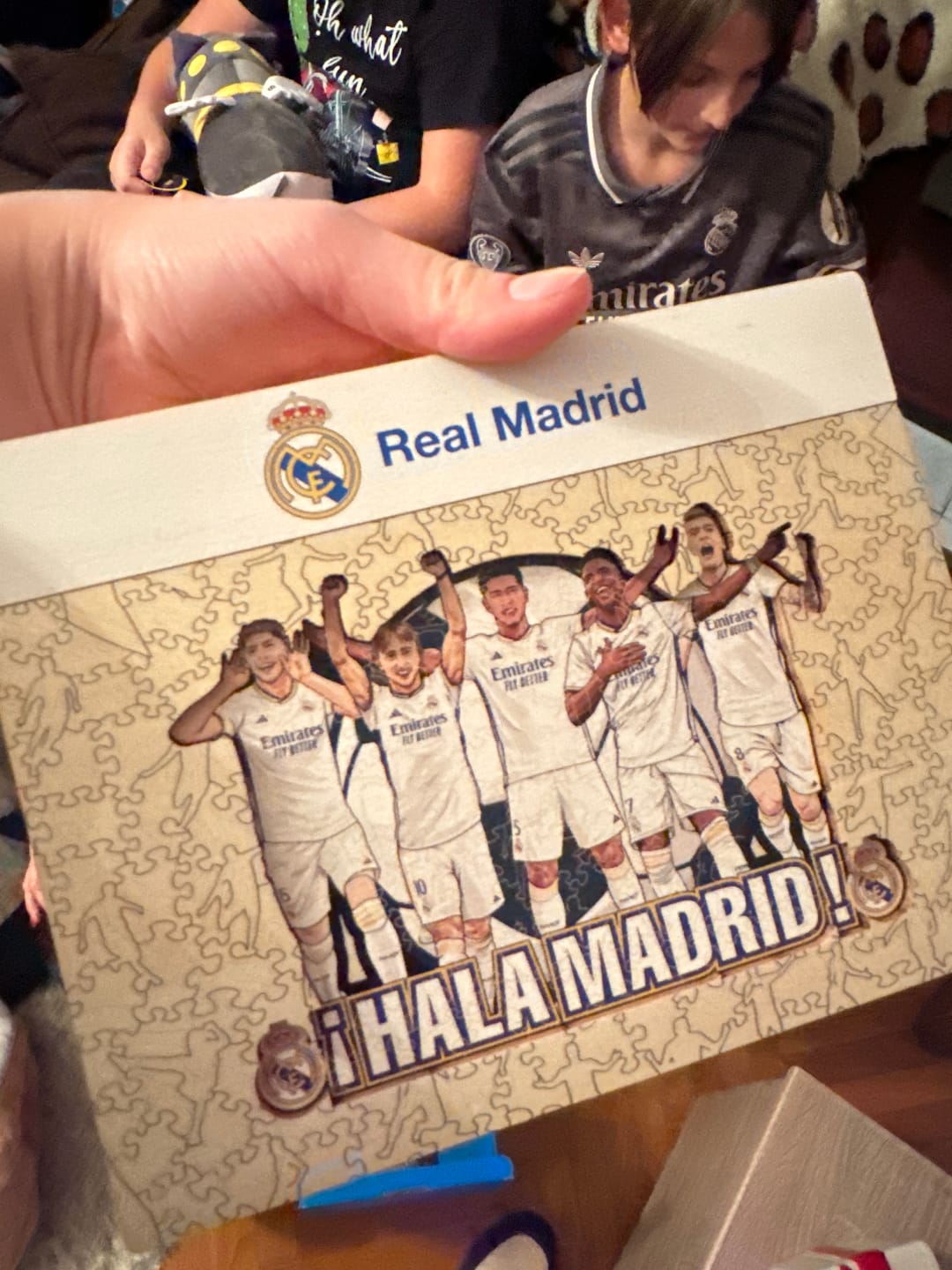 Customer photo review of Real Madrid CF® 5 Players - Wooden Puzzle
