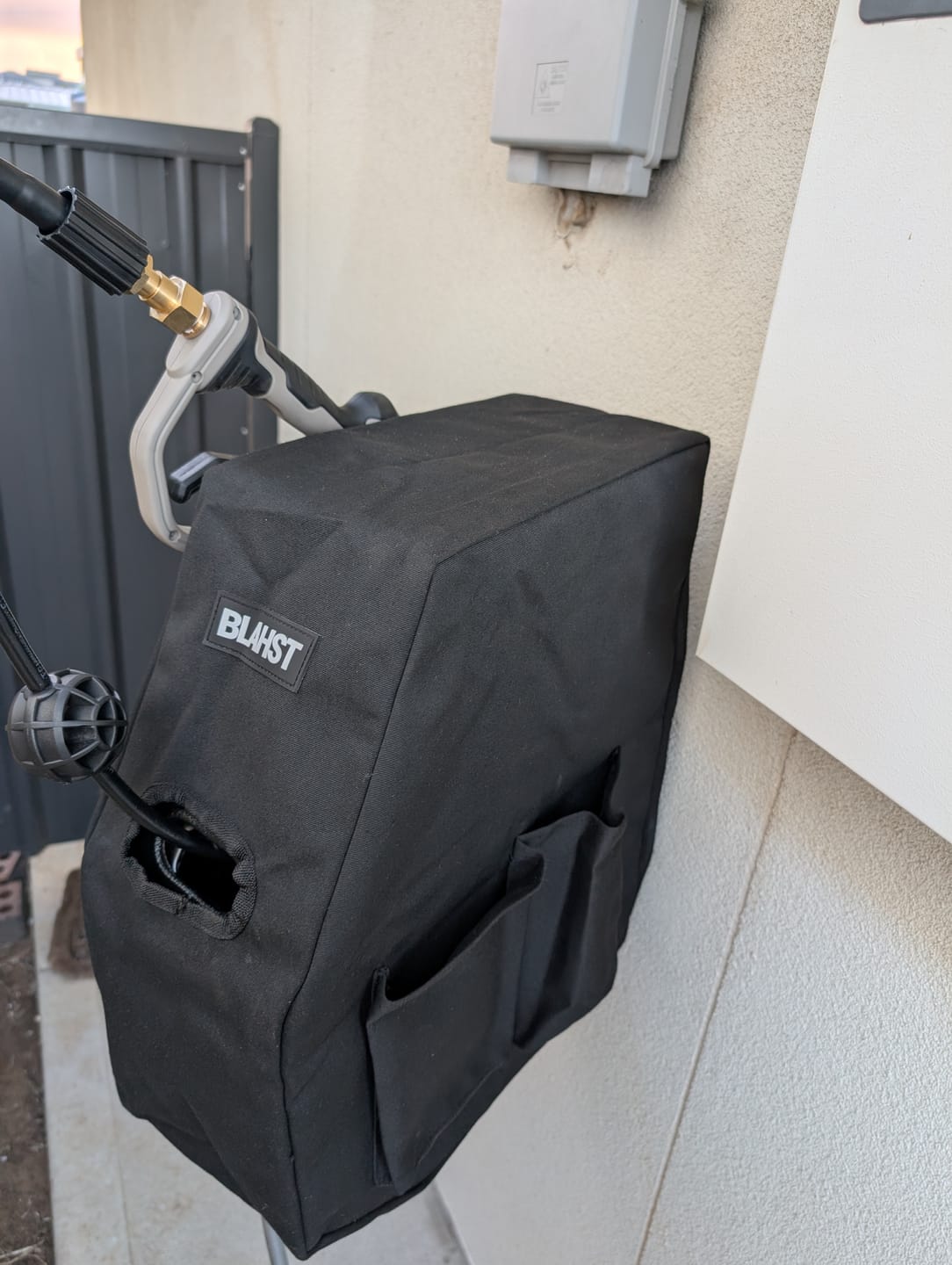 Customer photo review of R18 Wall-Mounted Pressure Washer