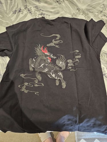 Customer photo review of Kylin Embroidered T-shirt