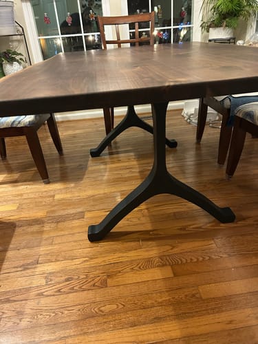 Customer photo review of Furniture Legs 401 Wishbone 28H Modern Metal Dining Table Legs