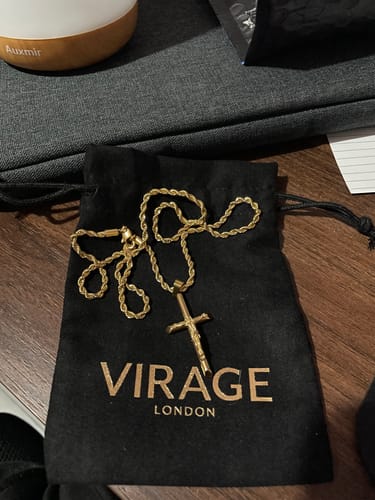 Customer photo review of Crucifix Pendant | Gold