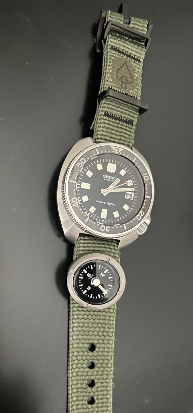 Customer photo review of W.O.E. Submersible Wrist Compass - NEW