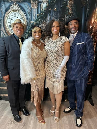 Pamela S. review of 1920s Ivory Mable Flapper Dress image 1 out of 1