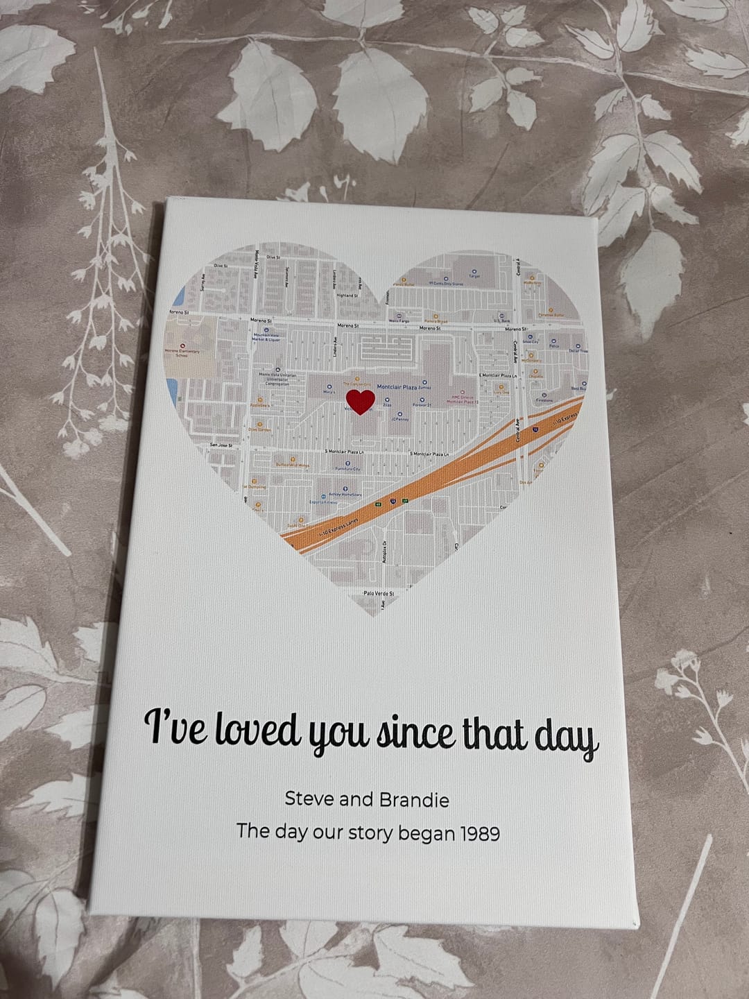 Customer photo review of Where it all began - Personalised Poster