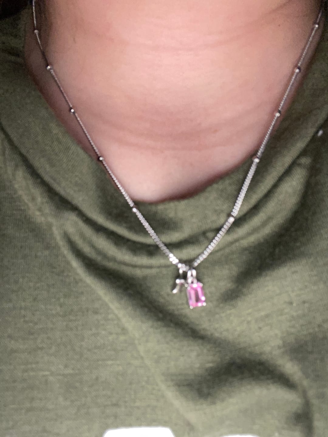 Customer photo review of Birthstone Silver Charms