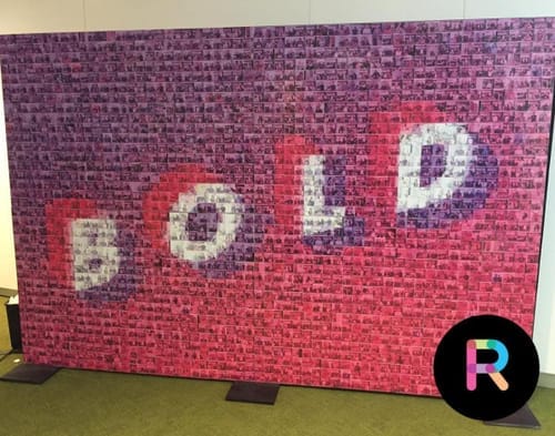 Customer photo review of Photo Mosaic Wall