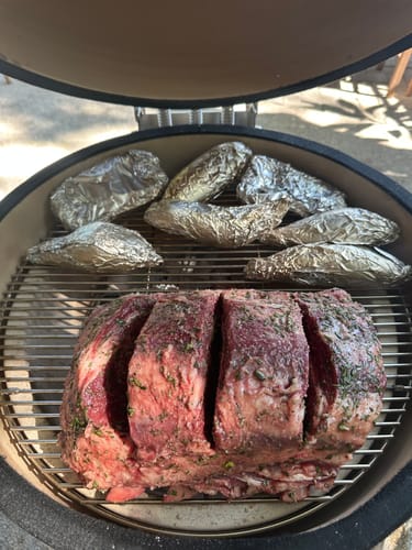 Reseña con foto de un cliente sobre Prime Rib