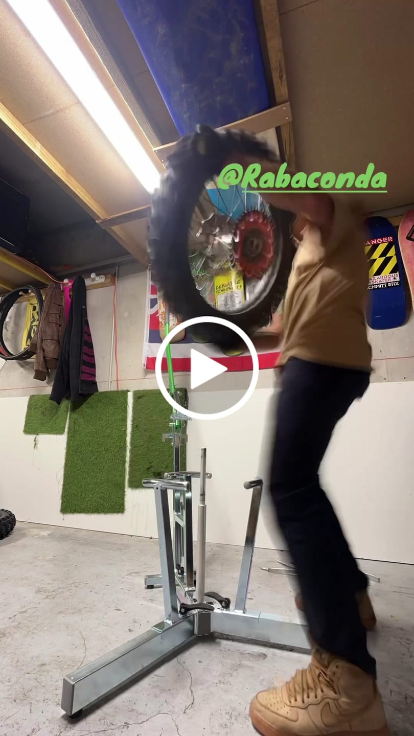 Customer video review of Rabaconda Dirt Bike Tire Changer