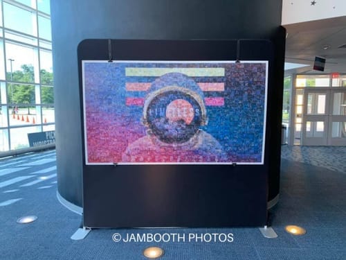 Customer photo review of Photo Mosaic Wall