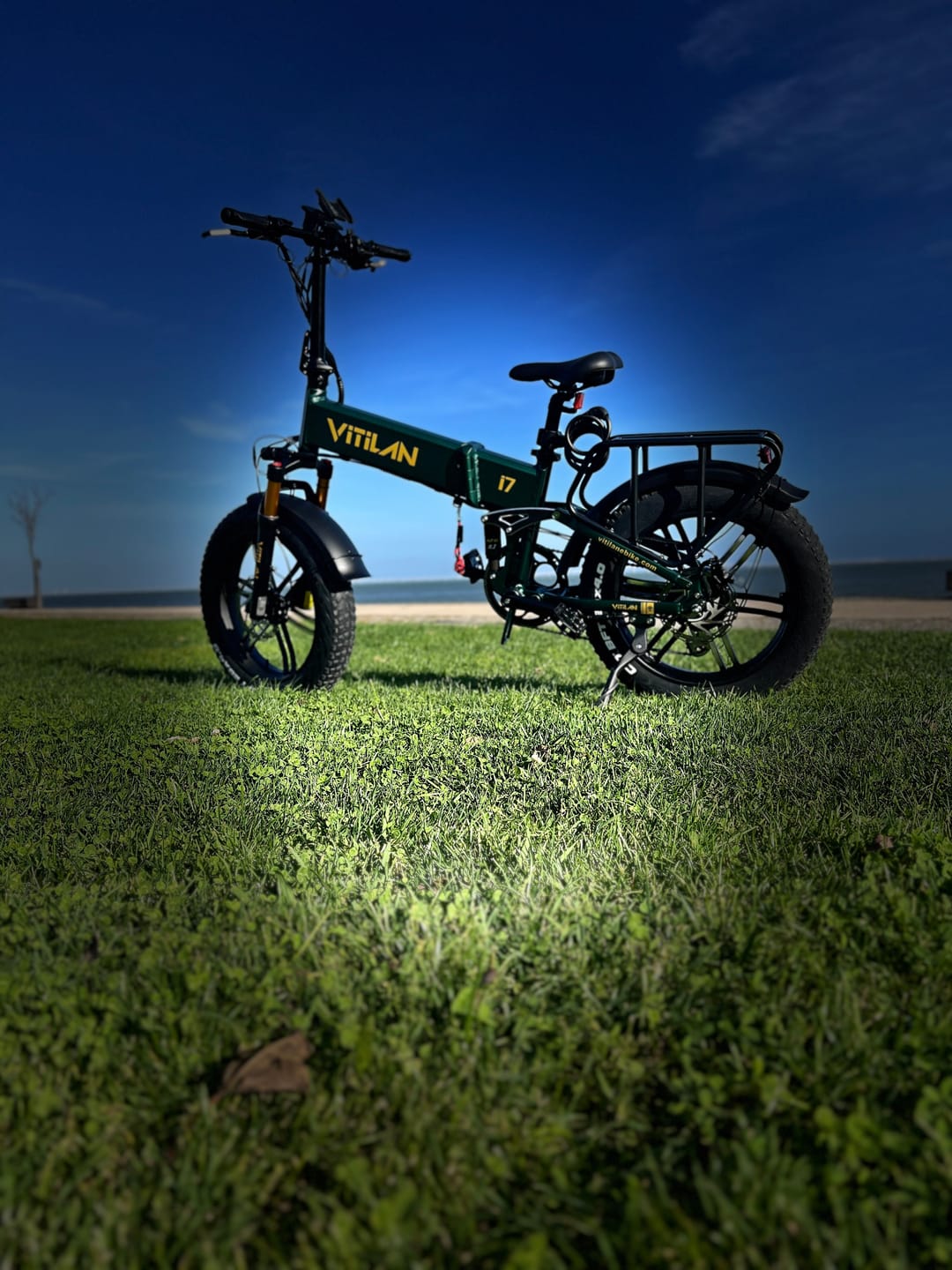 Customer photo review of I7 Pro Folding Full Suspension Electric Bike