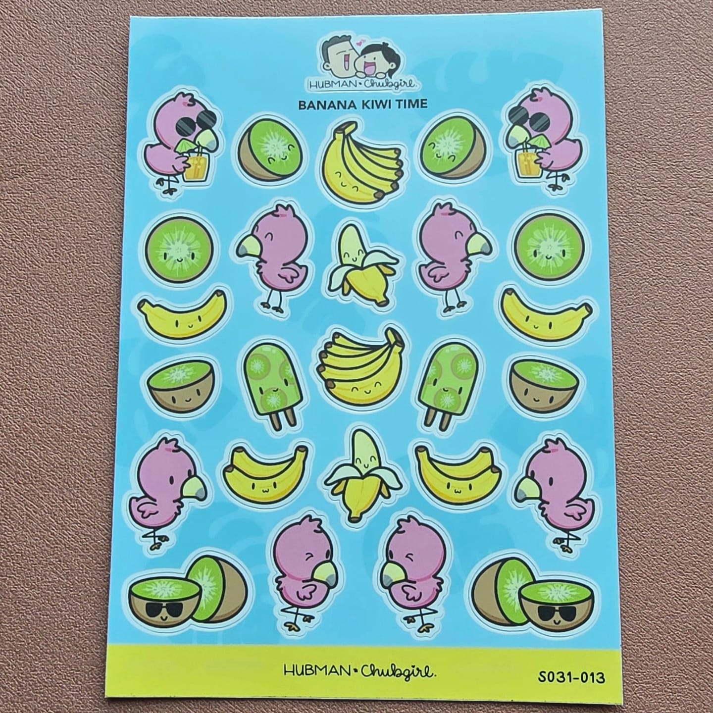 Customer photo review of Sticker Sheet - Banana Kiwi
