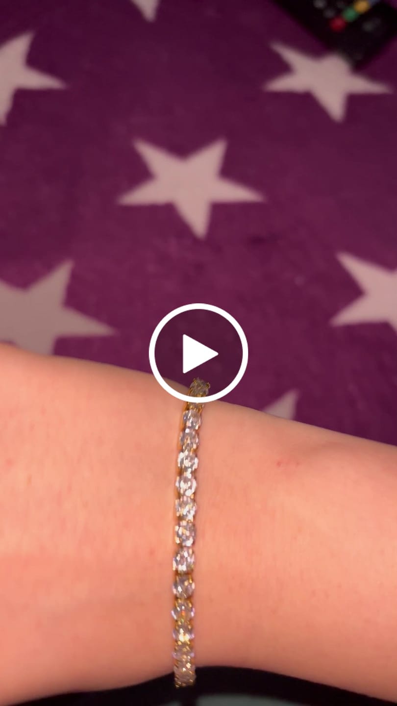 Customer video review of Bratara Tennis Gold, 4mm