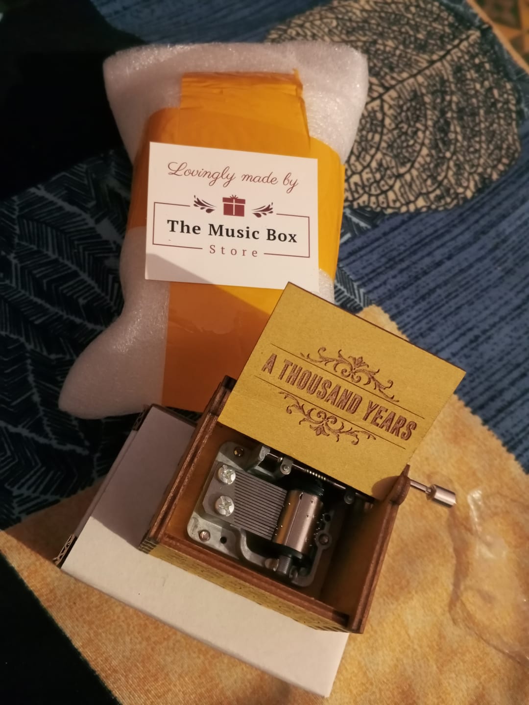 Customer photo review of Bespoke Music Box - Any song or tune (inclusive of Music Programming Service)