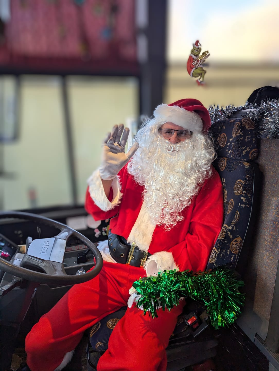 Customer photo review of Deluxe Santa Costume