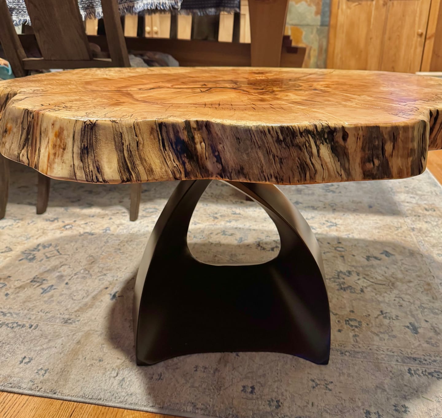 Customer photo review of Coffee Table Base 121B Tulipe 16H Metal Elegant Furniture