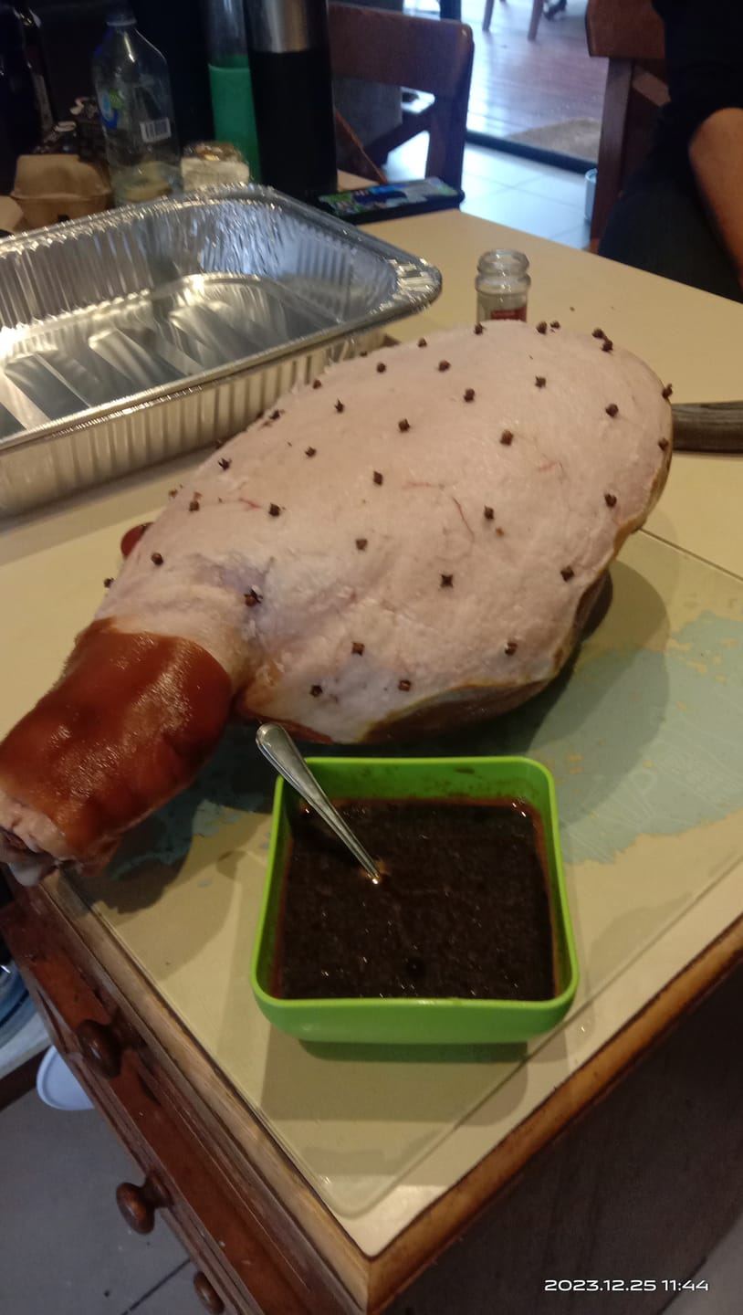 Customer photo review of Free Range Whole Leg Ham