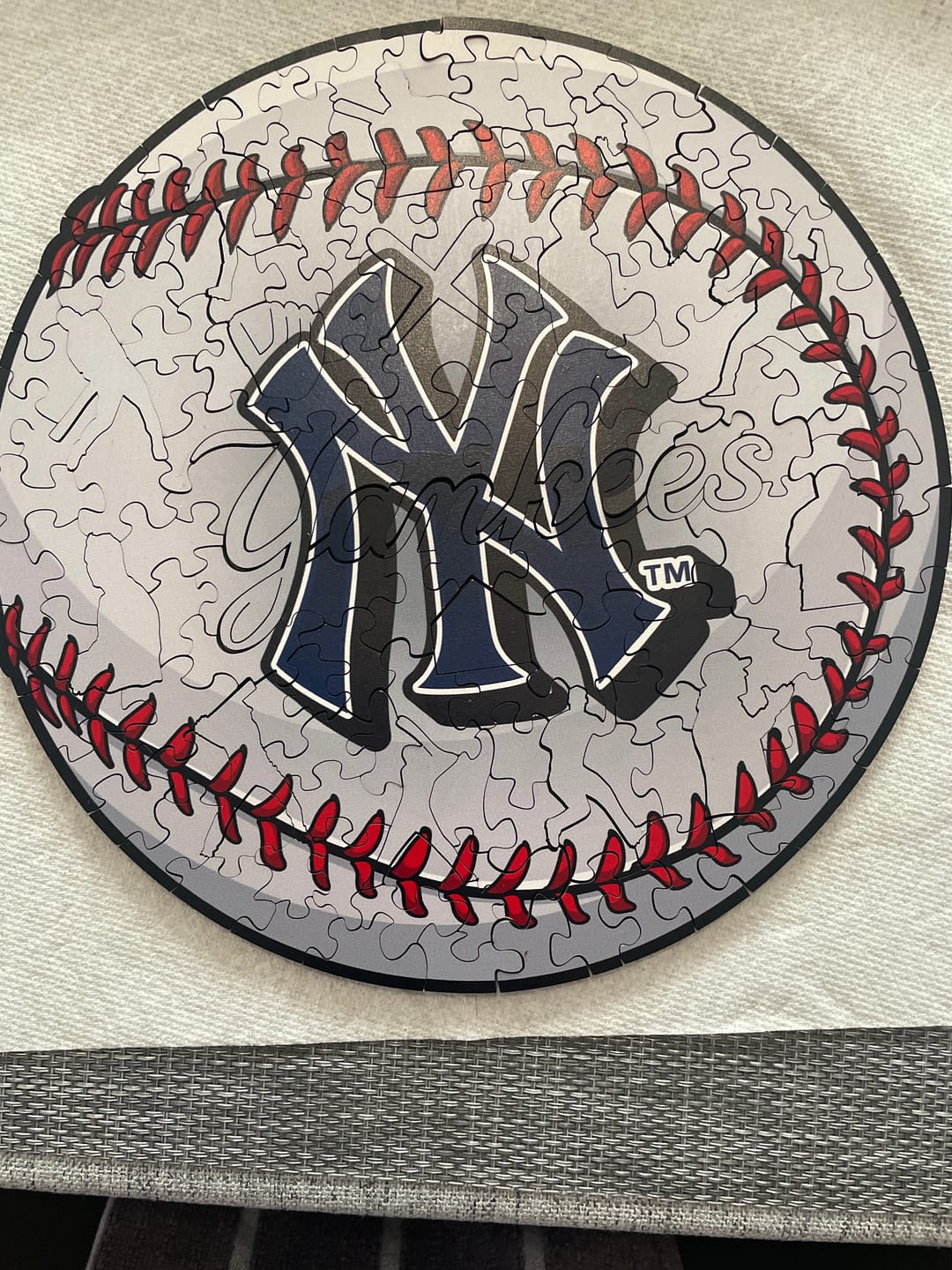 Customer photo review of New York Yankees™ - Wooden Puzzle