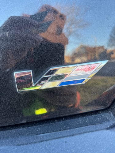 Customer photo review of Classic CTS-V "V" Emblem Lenses