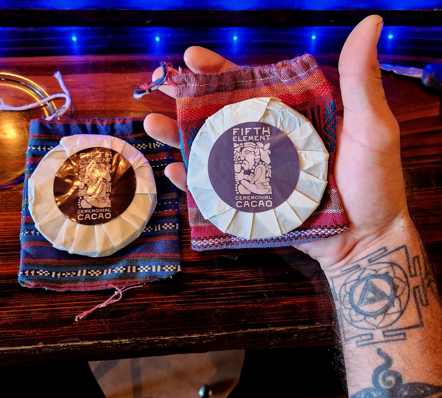 Customer photo review of Fifth Element Cahabón Cacao - 100% Pure Ceremonial Cacao Paste