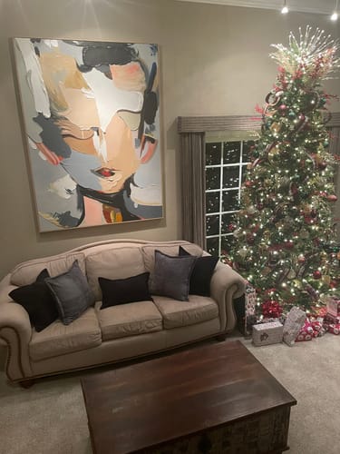 Customer review photo for Colorful Painting #CA048