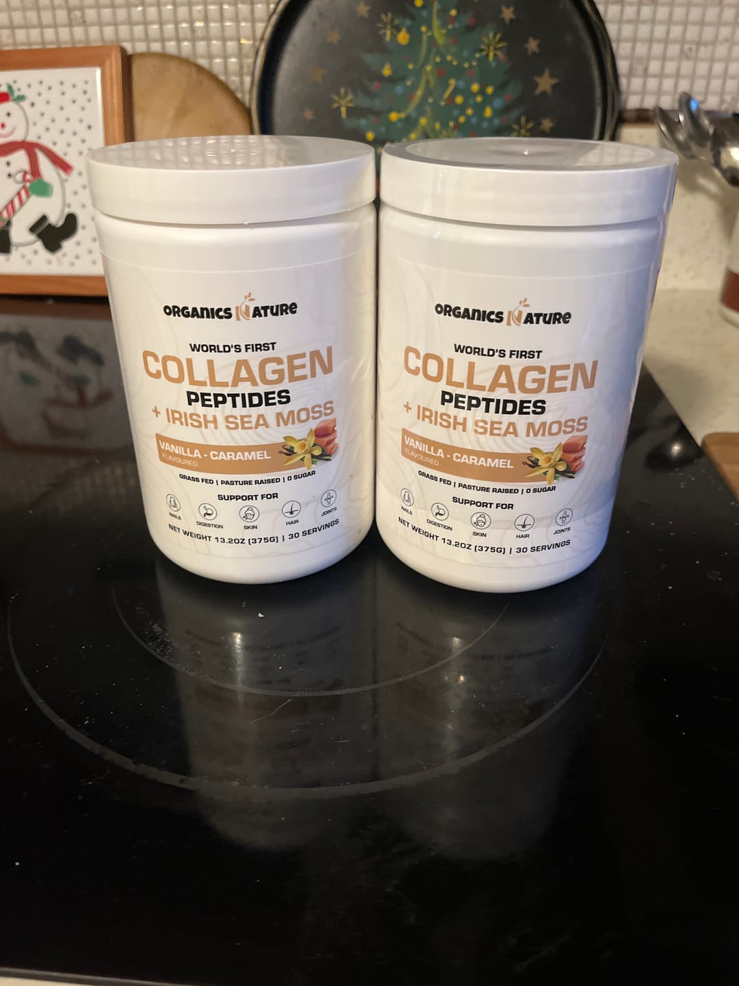 Customer photo review of Collagen Sea Moss Vanilla-Caramel 2 Tubs