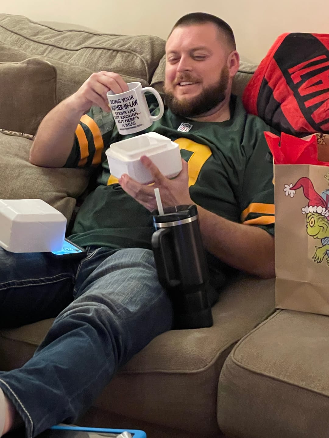 Customer photo review of Being Your Mother-In-Law Christmas Gift 2024 11oz Unique Coffee Cup Mug