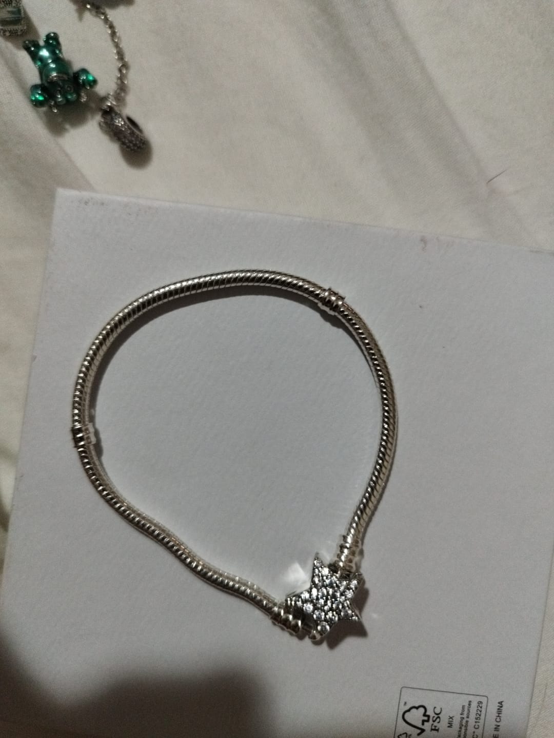 Customer photo review of Pulsera Estrella Diamantada