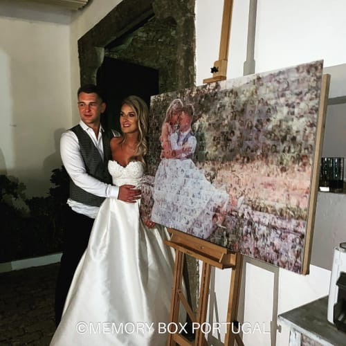 Customer photo review of Photo Mosaic Wall