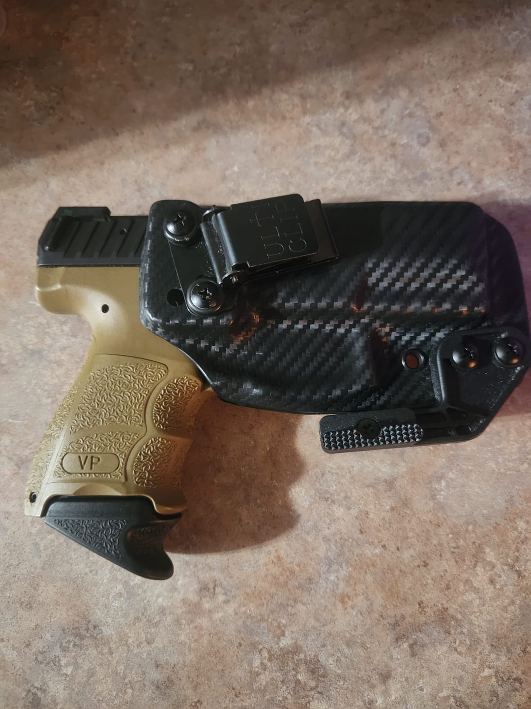 Customer photo review of Breakout 2.0 IWB Holster | Rapid Access, Complete Concealment, and All-Day Comfort.