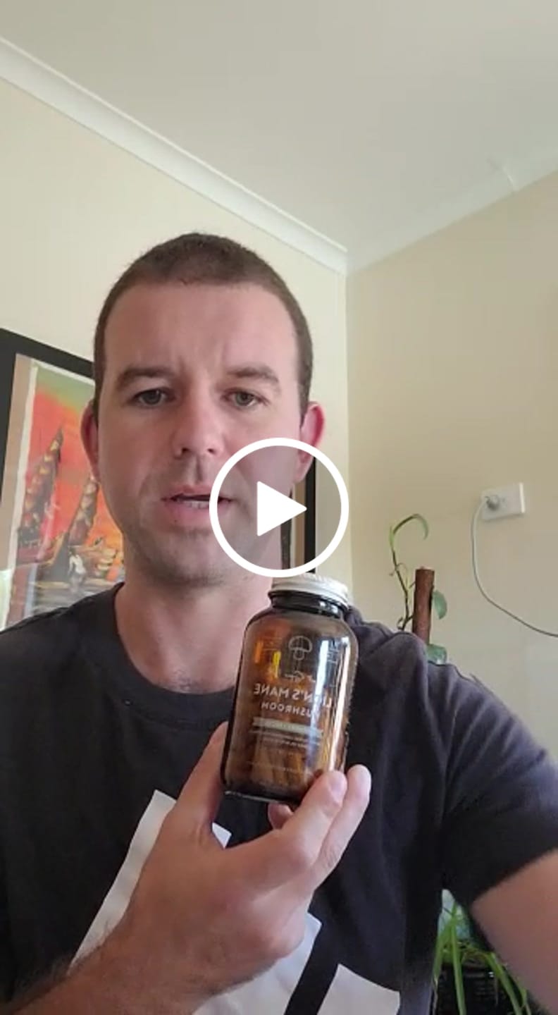 Customer video review of Lions Mane Whole Mushroom Capsules