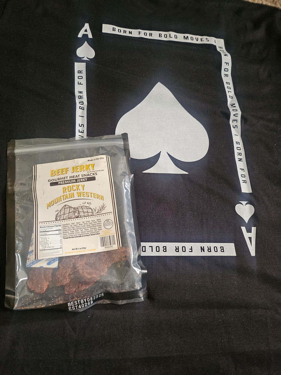 Customer photo review of Gourmet Premium Beef Jerky
