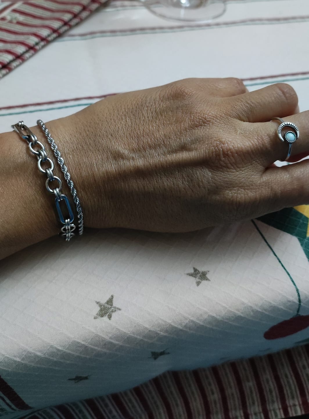 Customer photo review of Pulsera Eslabón Anillado
