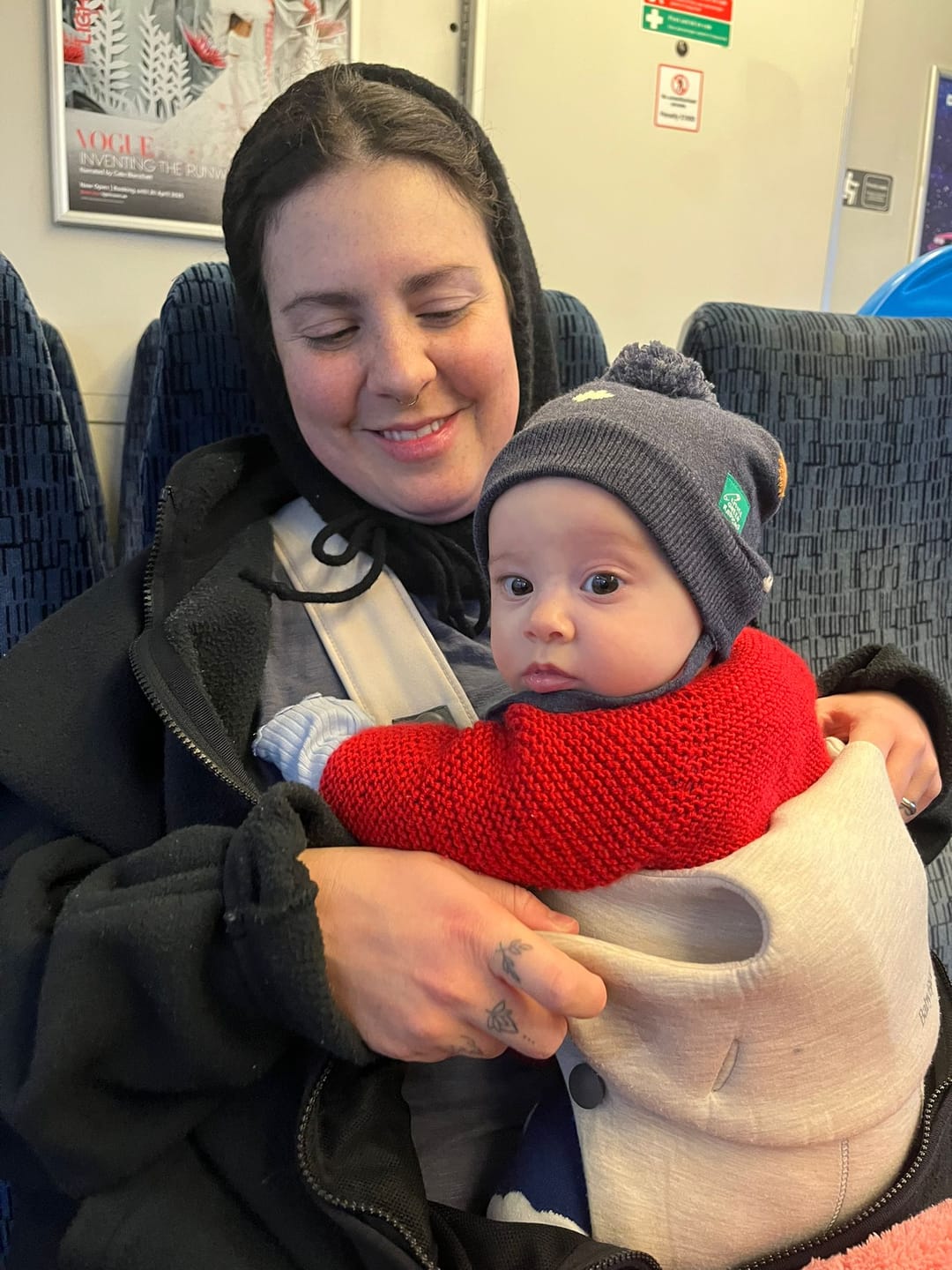 Customer photo review of Around The Sun Knitted Hat
