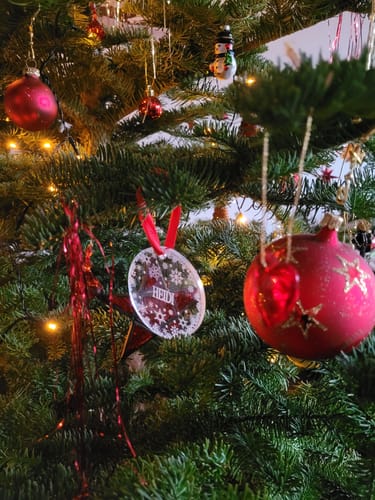 Customer photo review of Weihnachtsdeko mit Schneeflocken