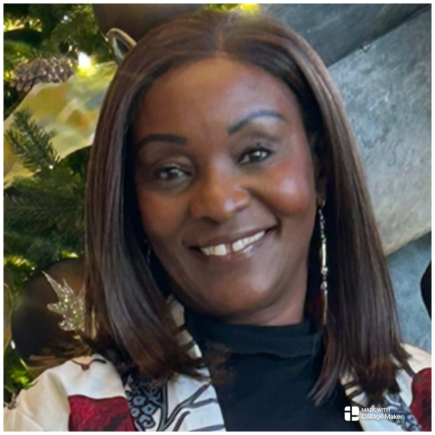 Customer photo review of Outre Glueless Human Hair Blend 5X5 HD LACE CLOSURE WIG - HHB - NATURAL YAKI 14"