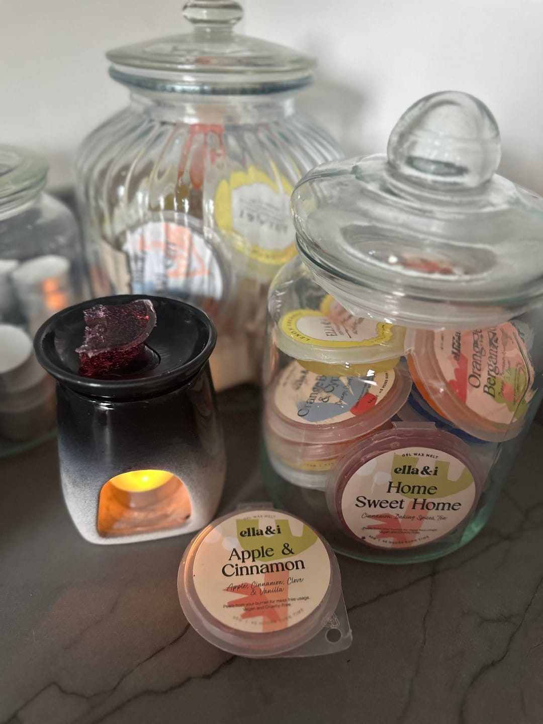 Customer photo review of Apple & Cinnamon Gel Melt