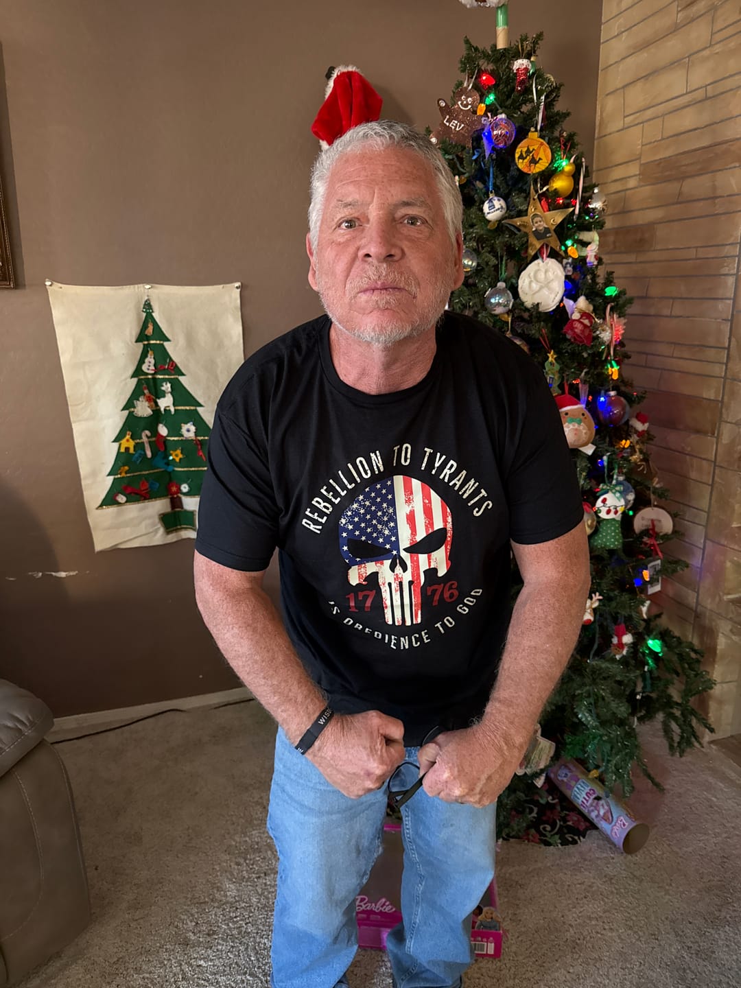 Customer photo review of Rebellion To Tyrants T-Shirt