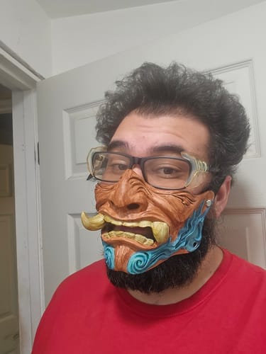 Dillon D. review of Black Samurai Oni Half Mask image 1 out of 1