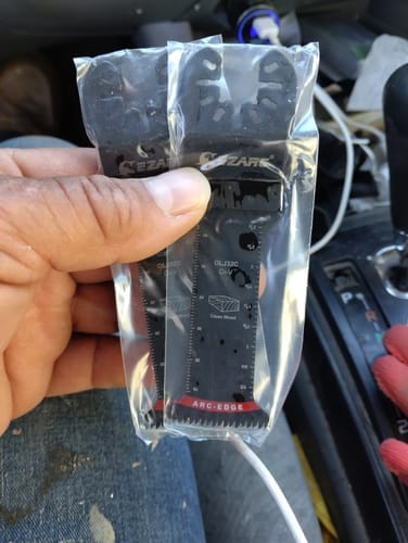 Customer photo review of Arc-Edge Japanese Tooth Oscillating Multi Tool Blade for Wood, Plastic