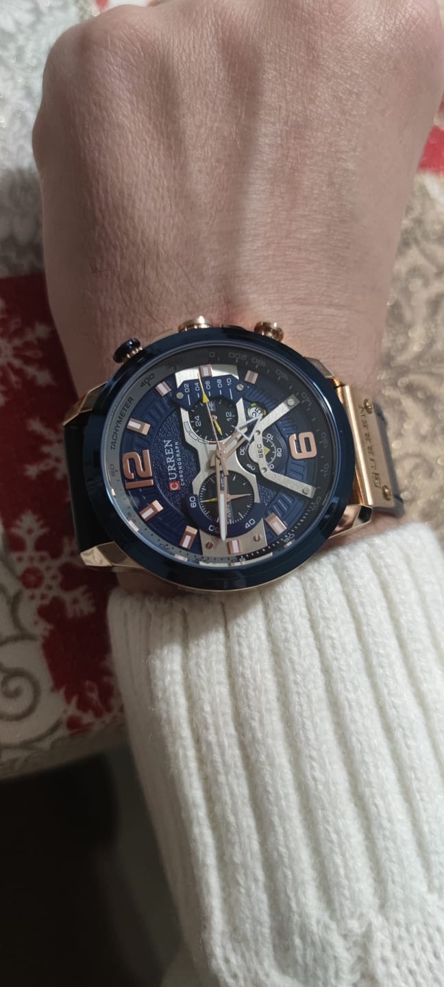 Customer photo review of Curren Galacticos® orologio uomo pelle