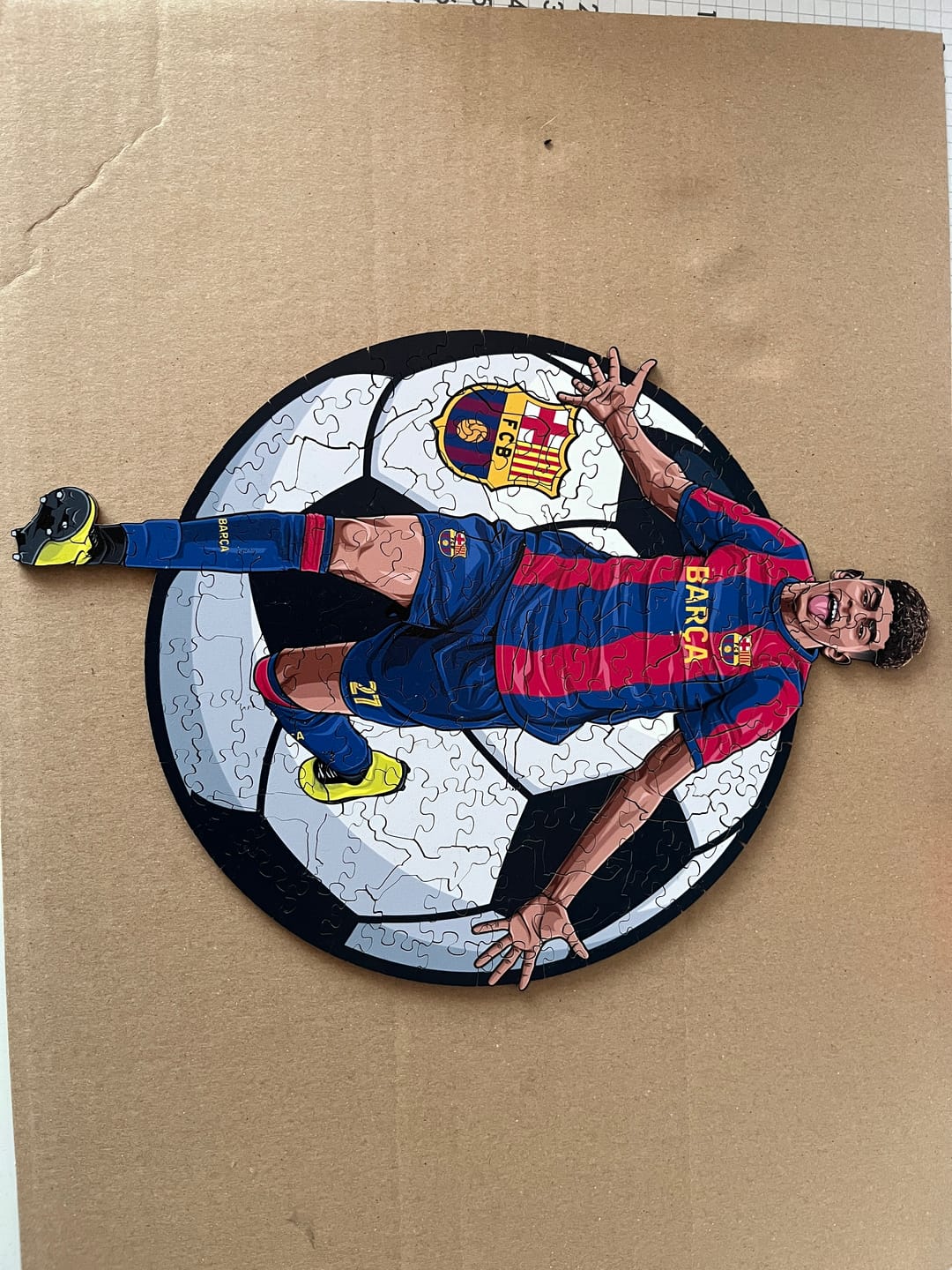 Customer photo review of Lamine Yamal - Wooden Puzzle
