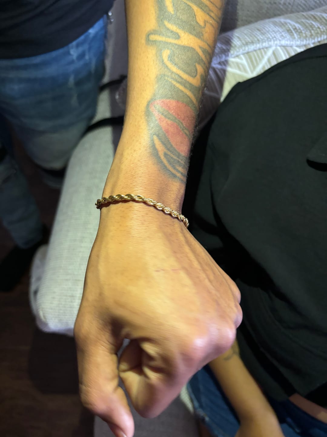 Customer photo review of Rope Chain Bracelet - 4mm