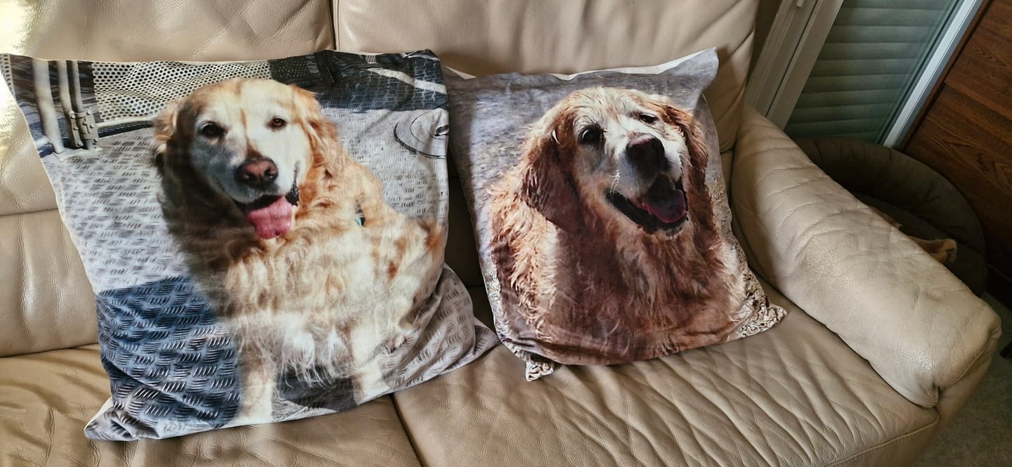 Customer photo review of Avec photo - Coussin personnalisé