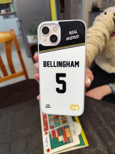 Customer photo review of Coque foot REAL MADRID personnalisable - TEAMCOQUES