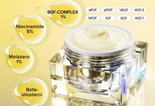 Customer photo review of Vitamin Glutathione Dark Spot Laser Cream