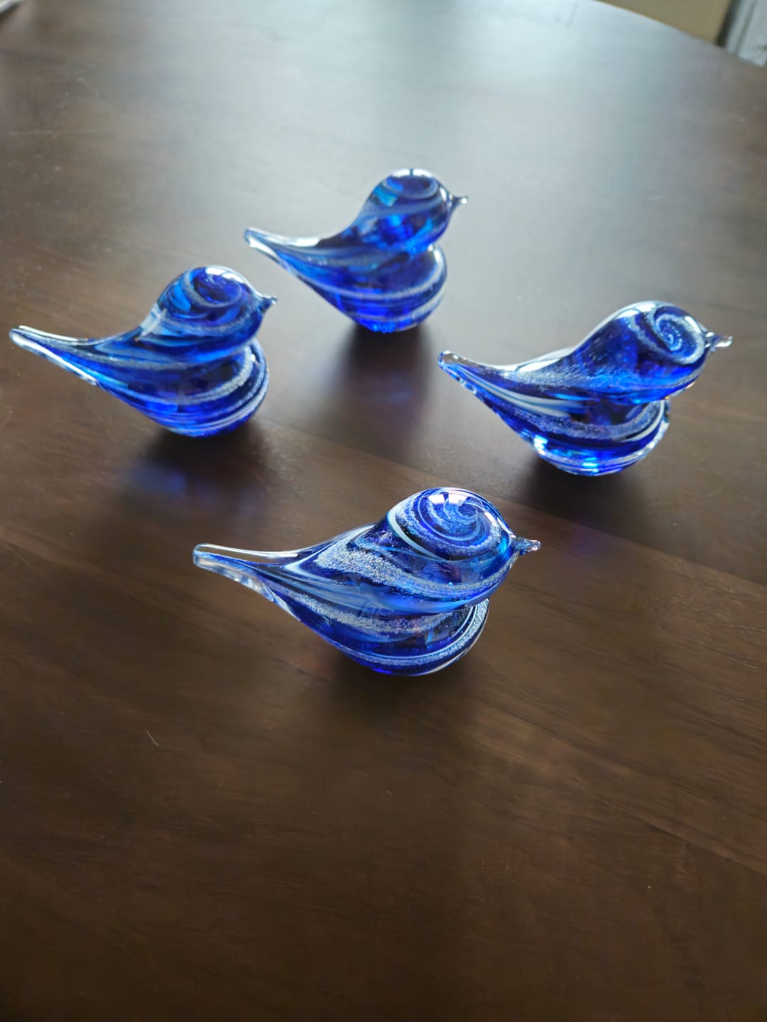 Customer photo review of Colorful Glass Birds with Cremation Ash